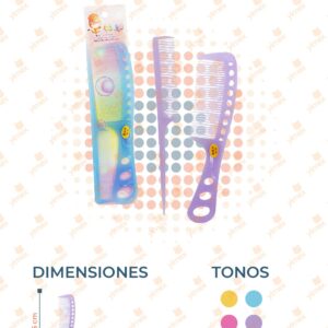 SET PEINE CON 2 PIEZAS PAQUETE CON 12 SETS B-320 J2