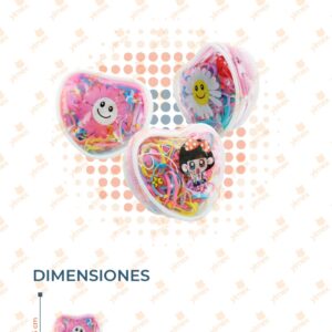 LIGAS LATEX MARUCHAN EN BOLSITA CORAZON PAQ 12 PIEZAS B-360 O12