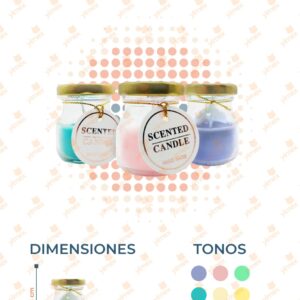 VELA AROMÁTICA PAQ 12 PIEZAS M1031-1A-4 G12