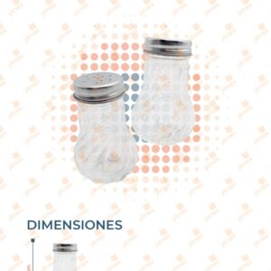 SALERO PRISMA CRISTAL PAQ 24 PIEZAS PR-30-4 O45