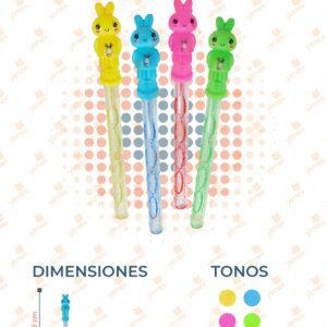 BURBUJA CONEJO COLORES PAQ 24 PIEZAS Y-303 L12