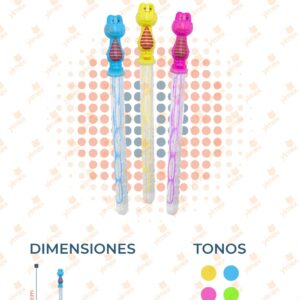 BURBUJA COCODRILO COLORES PAQ 24 PIEZAS Y-304 L12