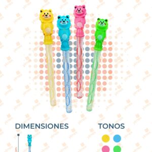 BURBUJA LEON COLORES PAQ 24 PIEZAS Y-315 L20