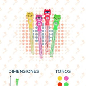 BURBUJA ANIMALITOS COLORES PAQ 24 PIEZAS Y-317 L17