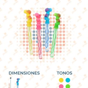 BURBUJA DINO COLORES PAQ 24 PIEZAS Y-318 L23