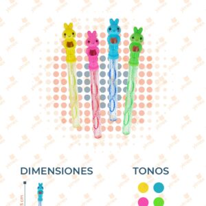 BURBUJA CONEJO COLORES PAQ 24 PIEZAS Y-321 L21