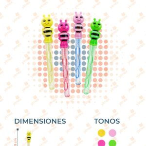 BURBUJA ABEJA COLORES PAQ 24 PIEZAS Y-322 L18