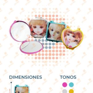 ESPEJO DE BOLSILLO MONITA PAQ 12 PIEZAS B16 J17