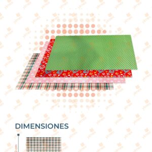 PAPEL DE REGALO DECORADO PAQ CON 50 PIEZAS D-061 D3