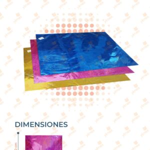 PAPEL DE REGALO METÁLICO PAQ 50 PIEZAS D-062 D6