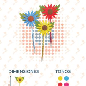 PLUMA FLOR DECORADA PAQ 12 PIEZAS F-68-47 C21