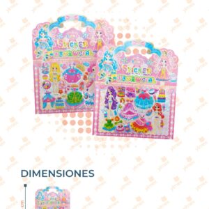 STICKERS MONITAS CON ACCESORIOS PAQ CON 20 PIEZAS JZ-10 B23