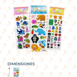 STICKERS SURTIDOS PAQ 20 PIEZAS JZ-27 K3