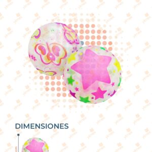 PELOTA INFLABLE DECORADA PAQ 12 PIEZAS Q-TM50