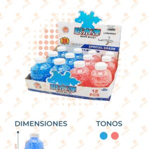 BOLITAS DE HIDROGEL GRANADA PAQ 12 PIEZAS QH-ZH7-PF3 S5