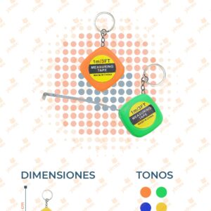 LLAVERO FLEXÓMETRO PAQ 12 PIEZAS X-644 K13