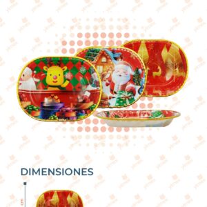 CHARAOLA NAVIDEÑA DECORADA POR PIEZA B-381 N2