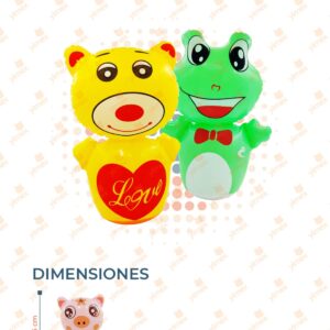 JUGUETE INFLABLE ANIMALES PAQ 12 PIEZAS EF-20 L33