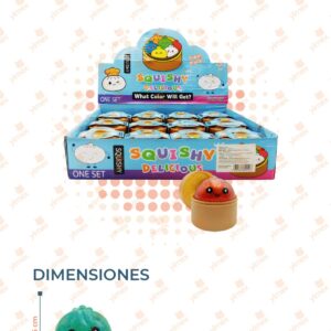 JUGUETE SQUISH DUMPLING PAQ CON 12 PIEZAS HB-259 L19