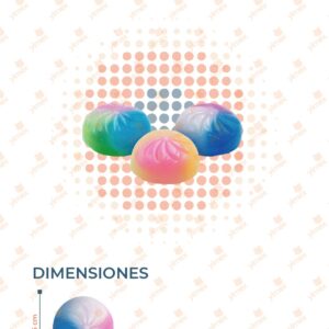 JUGUETE SQUISH DUMPLING PAQ CON 100 PIEZAS HY-455 L28