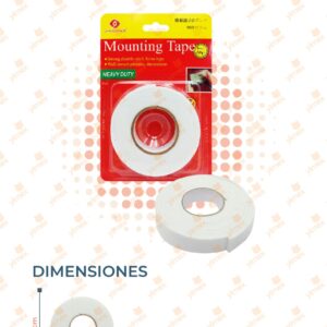 CINTA DOBLE CARA PAQ 12 PIEZAS JD-M01 A14