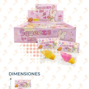 JUGUETE SQUISH HELADO PAQ 12 PIEZAS NNL-B02 L27