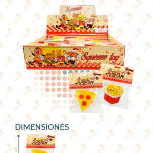 JUGUETE SQUISH COMIDA PAQ 24 PIEZAS NNL-HB4 L23