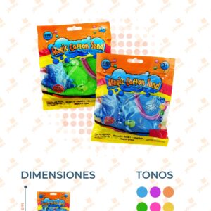 ARENA MÁGICA EN BOLSA PAQ 12 PIEZAS XDB-SZ88 L31